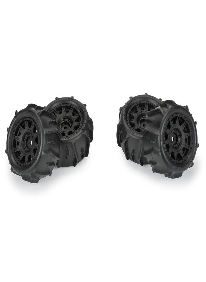 Pro-line Racing Dumont F/R Tires Mounted 12mm Hex Black Raid 4 for Arrma Granite Grom PRO1031110 - Image 3